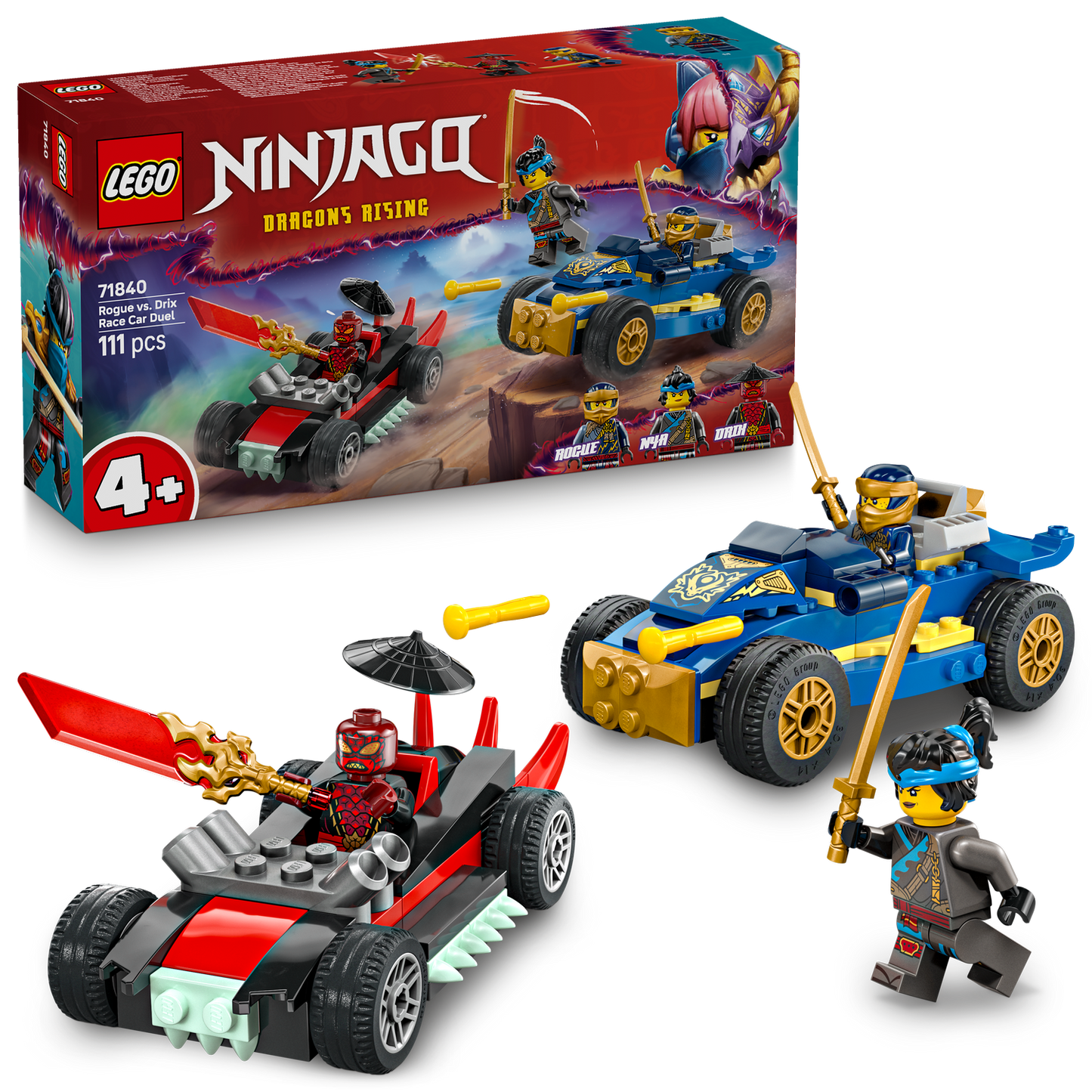 LEGO® NINJAGO® Rogue vs. Drix Race Car Duel - Bộ Đồ Chơi Lắp Ráp Xe Đua Ninja LEGO 71840 - Hình ảnh bổ sung 9