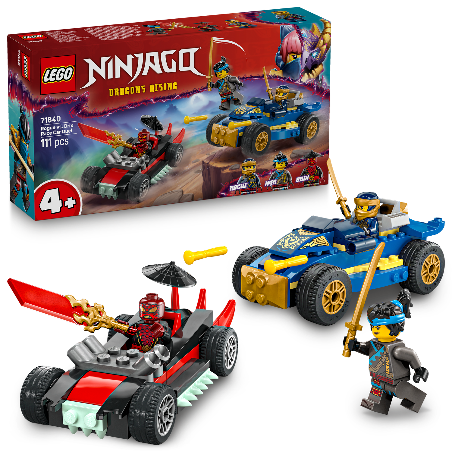 LEGO® NINJAGO® Rogue vs. Drix Race Car Duel - Bộ Đồ Chơi Lắp Ráp Xe Đua Ninja LEGO 71840 - Hình ảnh bổ sung 9