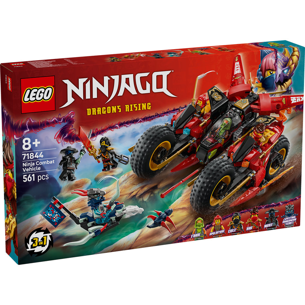 LEGO® NINJAGO® Ninja Combat Vehicle - Xe Chiến Đấu Ninja 3-trong-1 (71844) - Hình ảnh sản phẩm