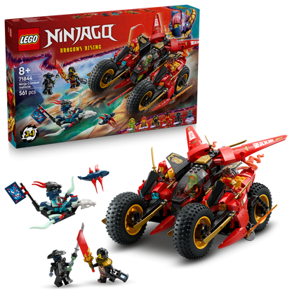 LEGO® NINJAGO® Ninja Combat Vehicle - Xe Chiến Đấu Ninja 3-trong-1 (71844) - Hình ảnh bổ sung 9