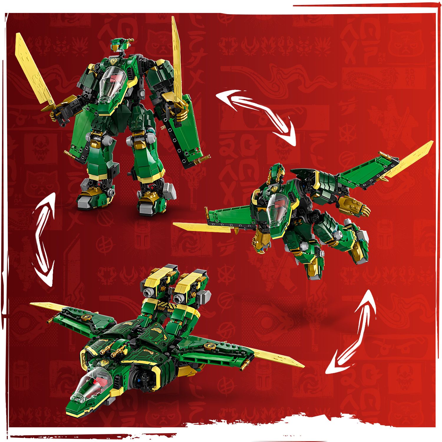 LEGO® NINJAGO® Lloyd’s Jet Mech - Robot Biến Hình 2 Trong 1 - LEGO 71845 - Hình ảnh bổ sung 6