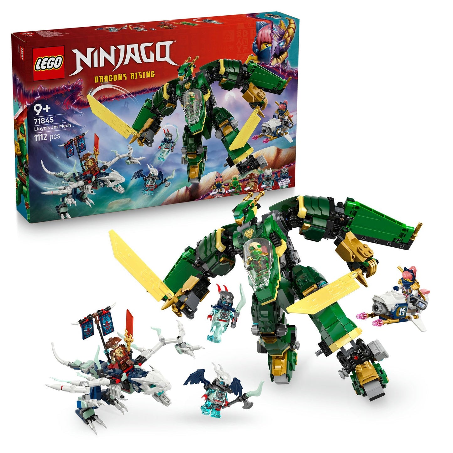 LEGO® NINJAGO® Lloyd’s Jet Mech - Robot Biến Hình 2 Trong 1 - LEGO 71845 LEGO - ảnh 2 - Lego