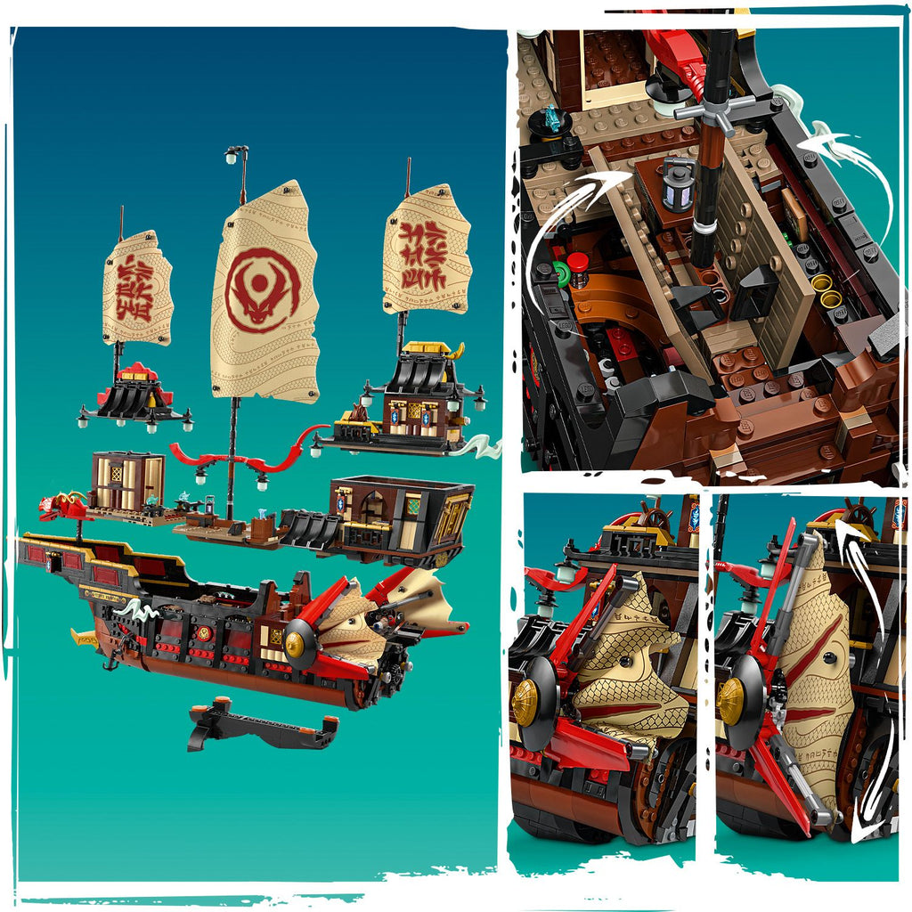 LEGO® NINJAGO® The Temple Bounty - Mô hình Tàu Chiến Cổ Đại - LEGO 71848 - Hình ảnh bổ sung 6