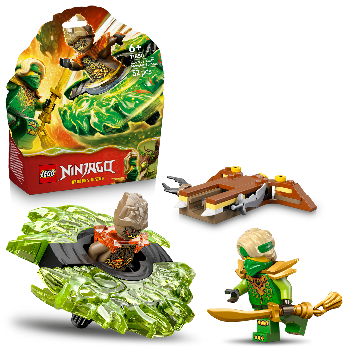 LEGO® NINJAGO® Lloyd vs. Earth Monster Spinner - Đồ Chơi Con Quay Ninja (71850)