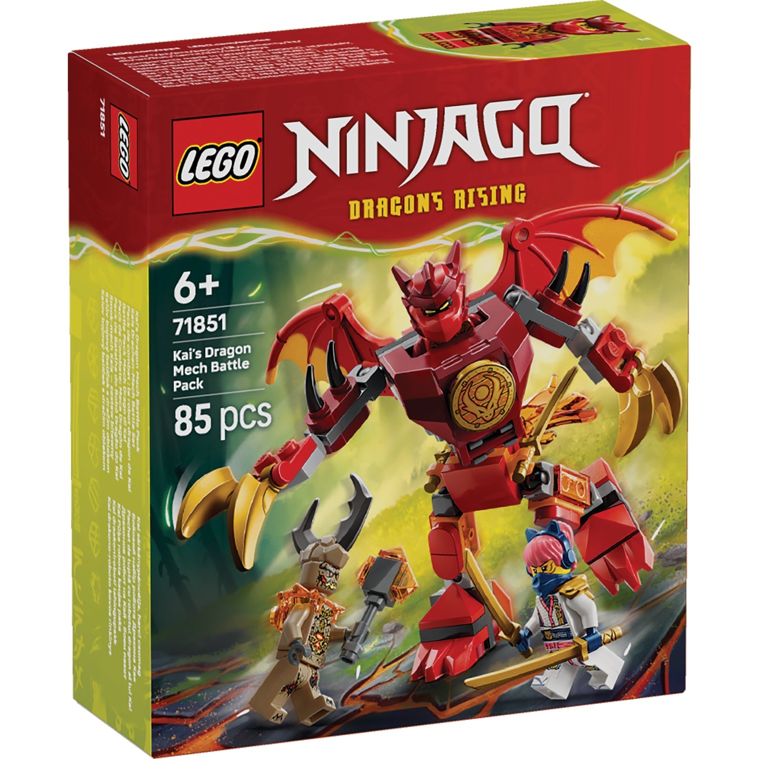 LEGO® NINJAGO® Kai’s Dragon Mech Battle Pack - Bộ Đồ Chơi Lắp Ráp Robot Rồng Của Kai 71851 - Hình ảnh sản phẩm