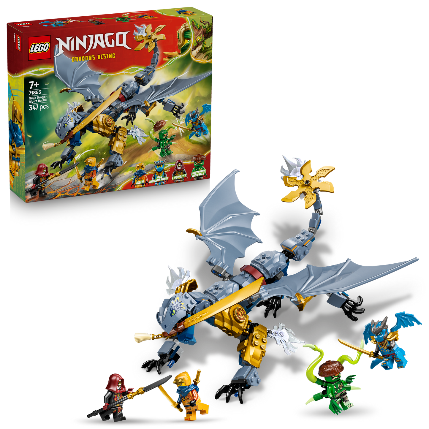 LEGO® NINJAGO® Ninja Dragon Riyu’s Battle - Đồ Chơi Lắp Ráp Rồng Chiến Đấu Ninja LEGO 71855 LEGO - ảnh 3 - Building Sets
