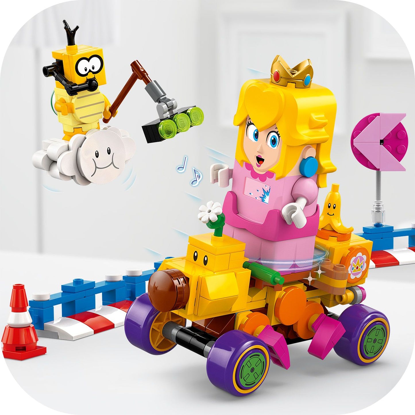 LEGO® Super Mario™: Mario Kart™ – Baby Peach & Grand Prix Set - Đồ Chơi Lắp Ráp Đường Đua Kịch Tính - LEGO 72036 LEGO - ảnh 4