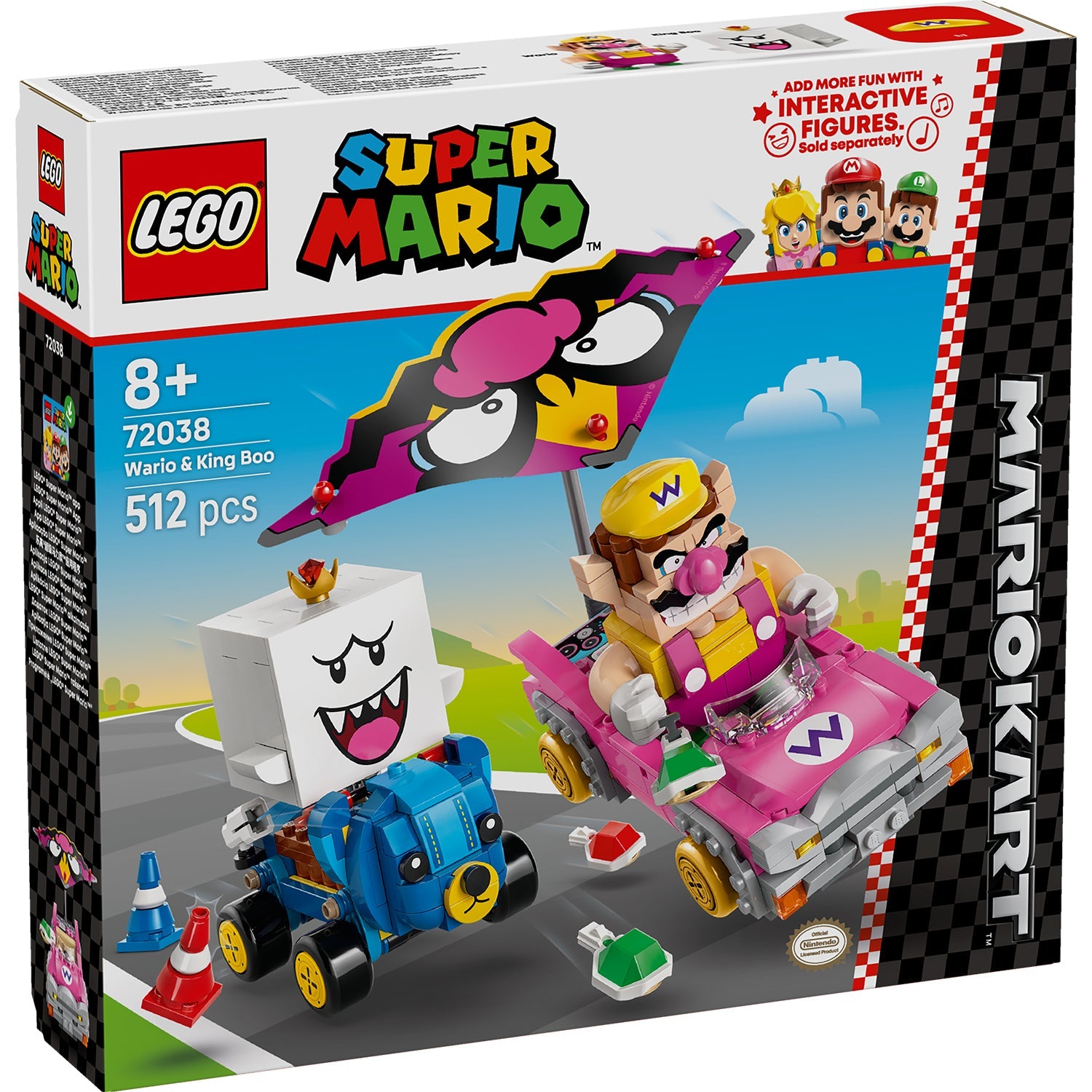 LEGO® Super Mario™ Mario Kart™ – Wario & King Boo - Đồ Chơi Lắp Ráp Xe Đua Badwagon & Teddy Buggy 72038 - Hình ảnh sản phẩm