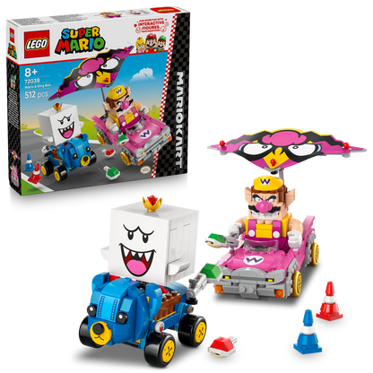 LEGO® Super Mario™ Mario Kart™ – Wario & King Boo - Đồ Chơi Lắp Ráp Xe Đua Badwagon & Teddy Buggy 72038