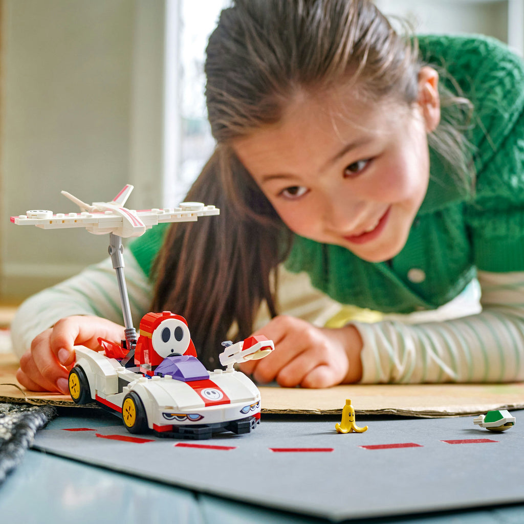 LEGO® Super Mario™: Mario Kart™ – Shy Guy & P-Wing | Bộ Đồ Chơi Lắp Ráp Xe Đua Mario Kart (72045) - Góc nhìn khác 3
