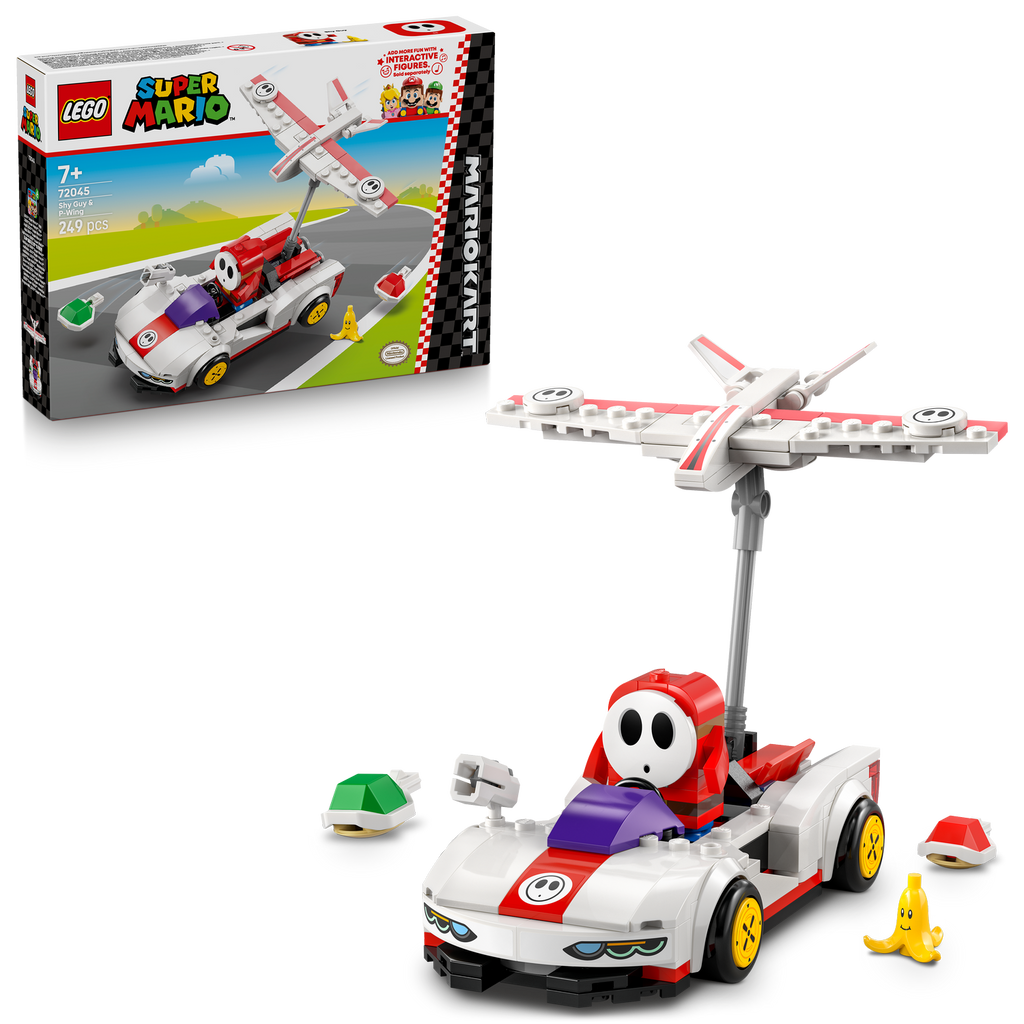 LEGO® Super Mario™: Mario Kart™ – Shy Guy & P-Wing | Bộ Đồ Chơi Lắp Ráp Xe Đua Mario Kart (72045) LEGO - ảnh 3 - Lego
