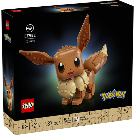 LEGO® Pokémon™ Eevee - Mô hình lắp ráp nhân vật Pokémon chính hãng - LEGO 72151