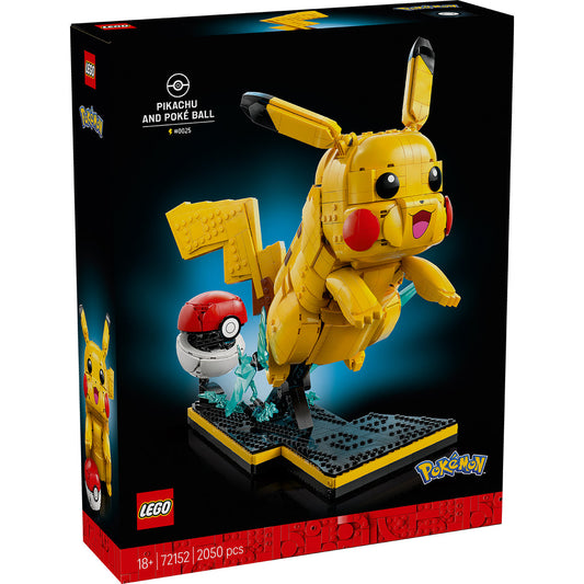 LEGO® Pokémon™ Pikachu and Poké Ball - Bộ Lắp Ráp Mô Hình Sưu Tầm 2050 Chi Tiết - LEGO 72152