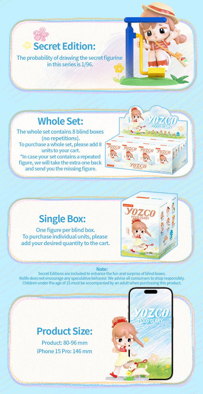 Rolife Yozco Mood Diary Dolls - Mô hình Blind Box Art Toy - Rolife RAXX