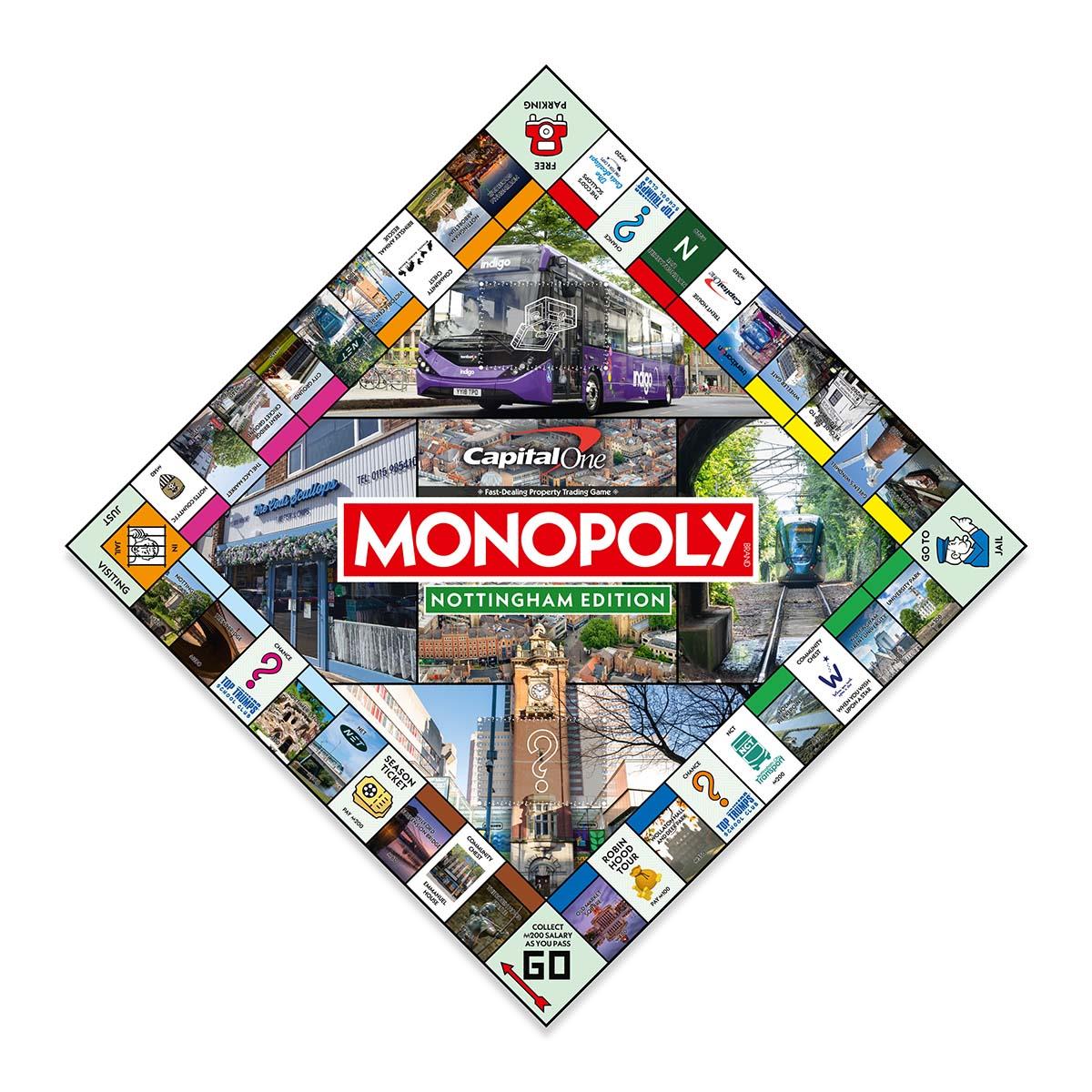 Nottingham Monopoly Board Game - Trò chơi Cờ tỷ phú phiên bản Nottingham - Winning Moves - Hình ảnh bổ sung 4