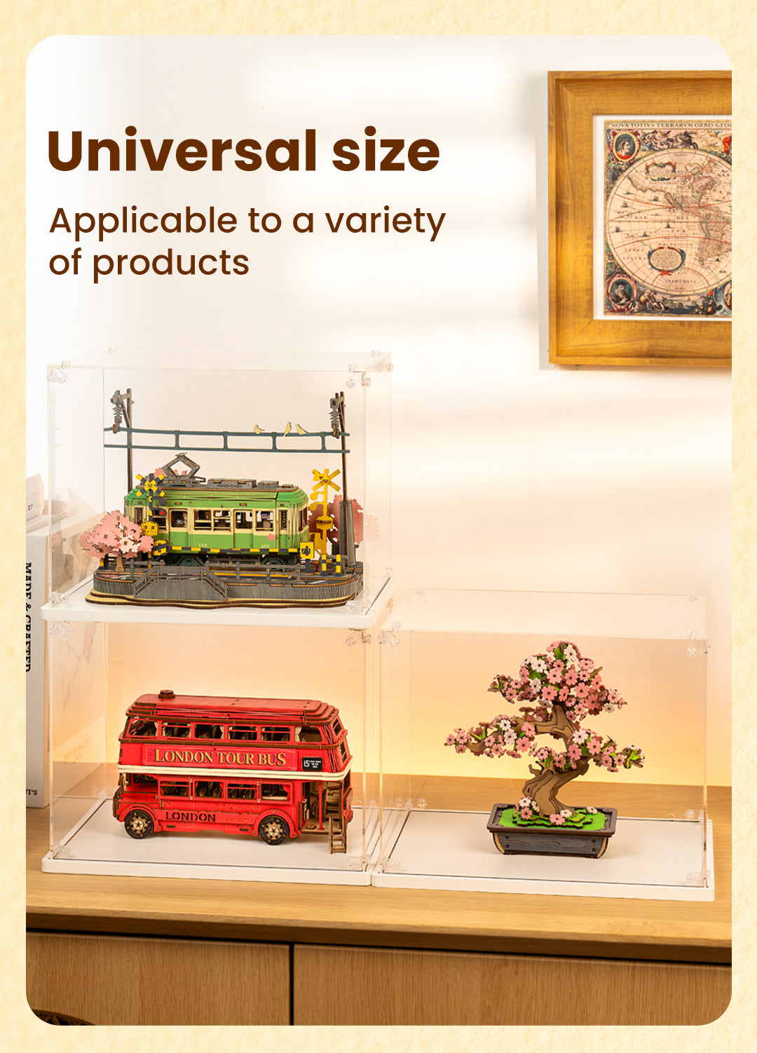 Rolife Creation Set Display Box TGF01 - Hộp trưng bày chống bụi - Rolife