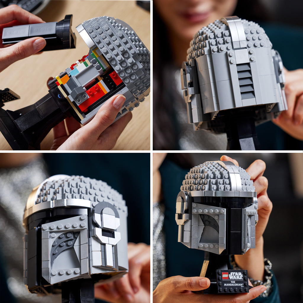 LEGO® Star Wars™ The Mandalorian™ Helmet - Mô Hình Mũ Bảo Hiểm Mandalorian - LEGO 75328 LEGO - ảnh 4 - LEGO Sets