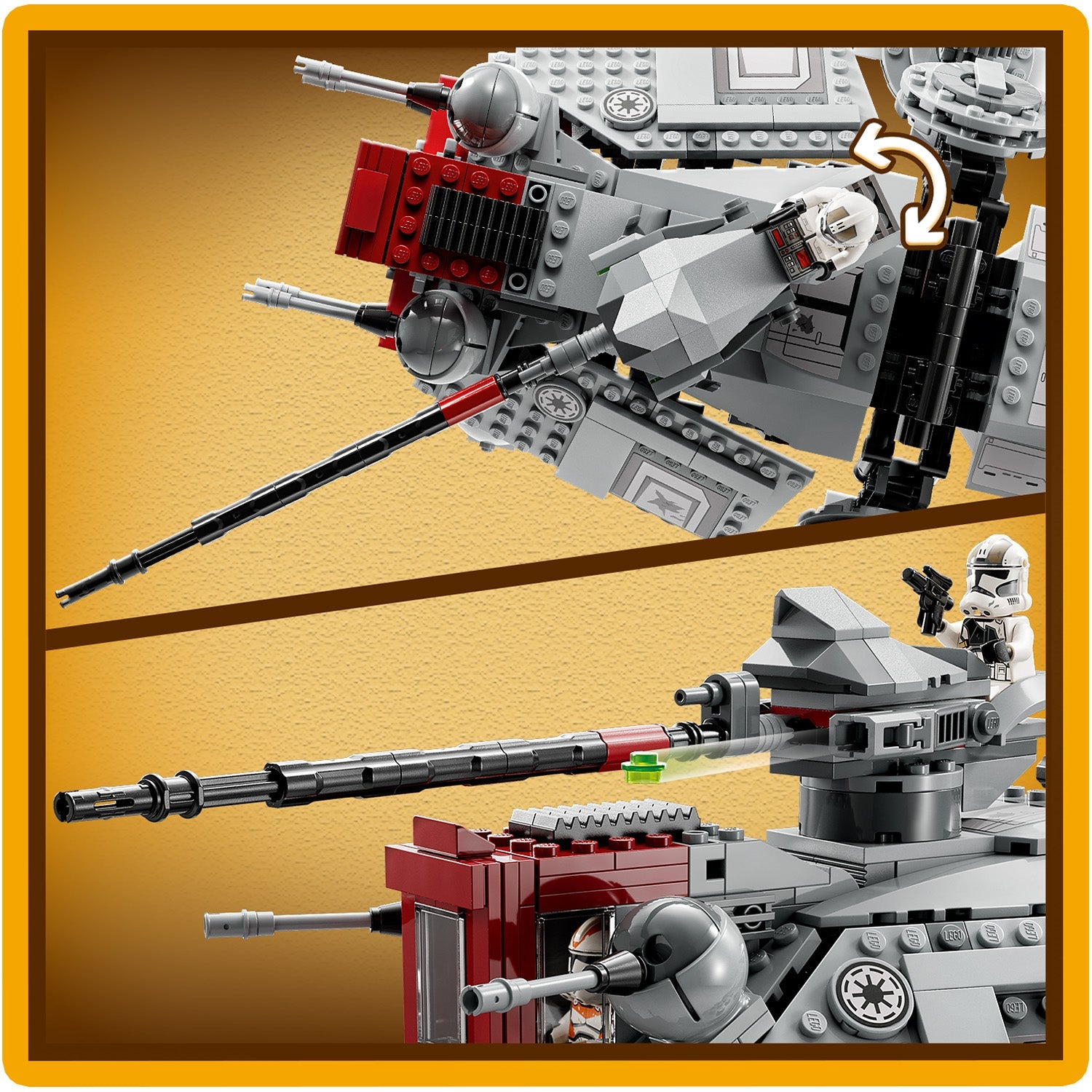 LEGO® Star Wars™ AT-TE™ Walker - Mô hình lắp ráp Chiến xa bọc thép - LEGO 75337 - Hình ảnh bổ sung 8