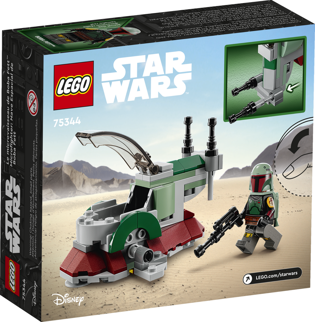 LEGO® Star Wars™ Boba Fett's Starship™ Microfighter - Đồ Chơi Lắp Ráp Phi Thuyền Siêu Nhỏ - LEGO 75344 - Góc nhìn khác 3