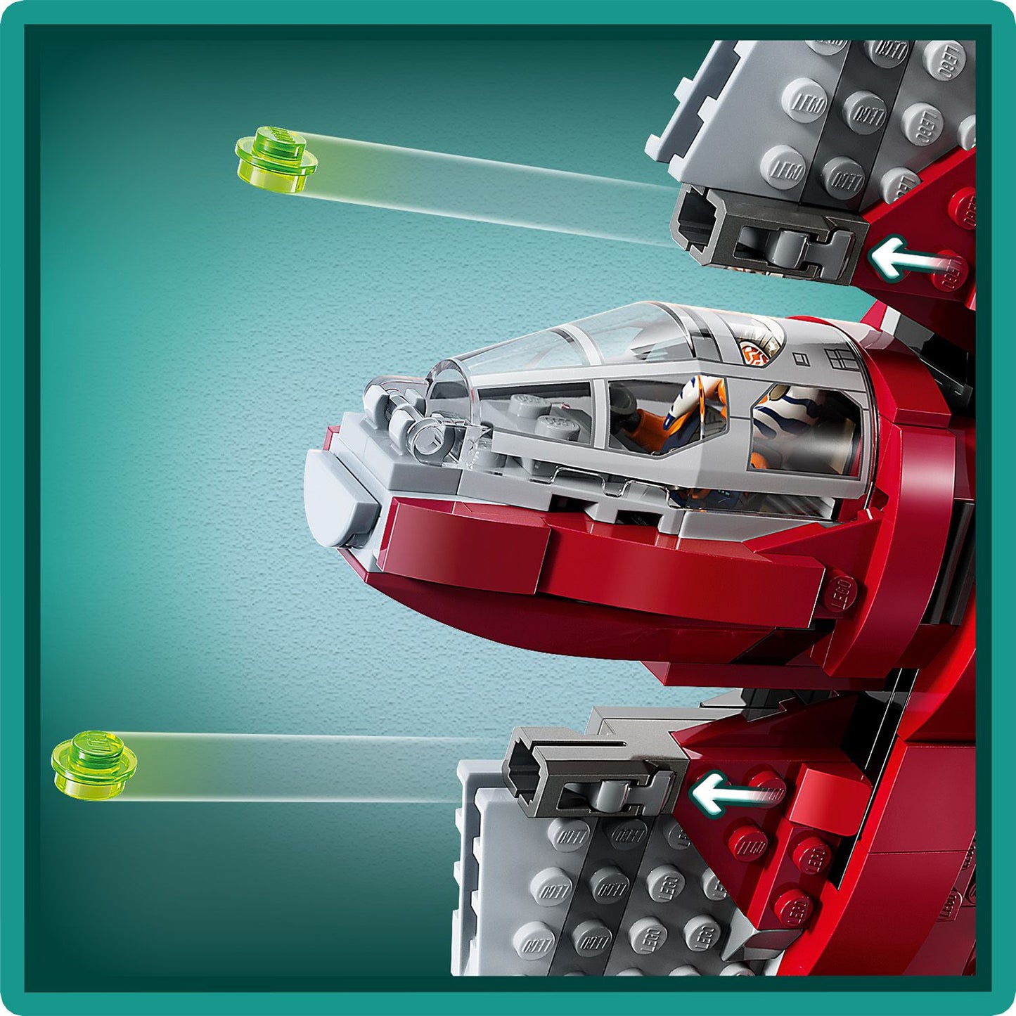 LEGO® Star Wars™ Ahsoka Tano's T-6 Jedi Shuttle - Đồ chơi lắp ráp Phi thuyền Jedi - LEGO 75362 - Hình ảnh bổ sung 8
