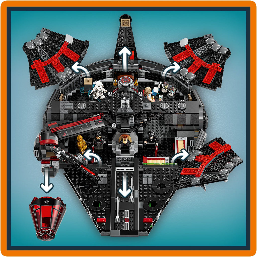 LEGO® Star Wars™ The Dark Falcon - Mô hình lắp ráp Tàu Millennium Falcon Hắc Ám - LEGO 75389 - Hình ảnh bổ sung 6