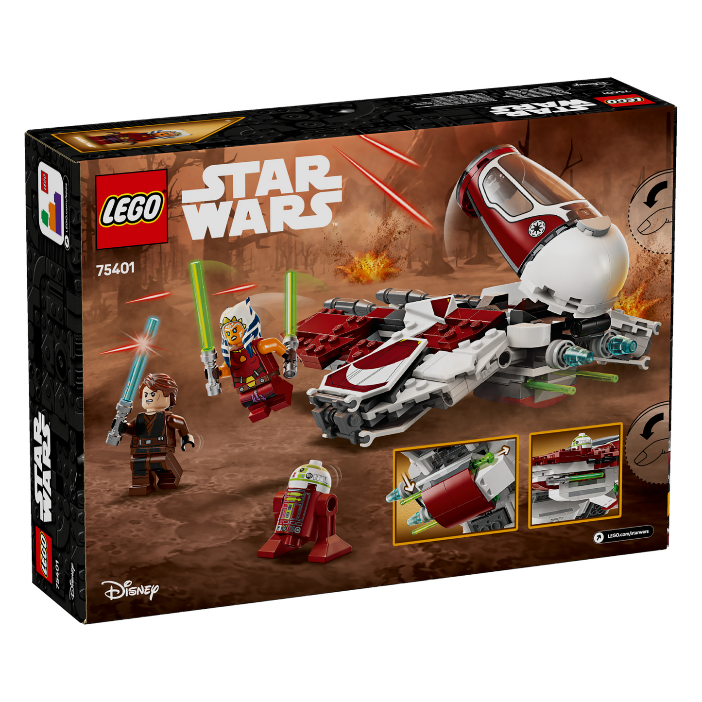 LEGO® Star Wars™ Ahsoka’s Jedi Interceptor™ Đồ Chơi Lắp Ráp Phi Thuyền Jedi LEGO 75401 LEGO - ảnh 4 - LEGO