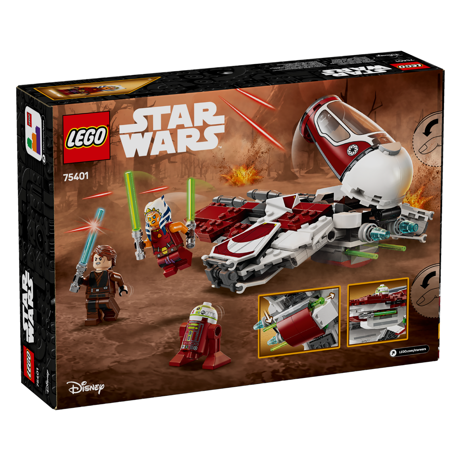 LEGO® Star Wars™ Ahsoka’s Jedi Interceptor™ Đồ Chơi Lắp Ráp Phi Thuyền Jedi LEGO 75401 LEGO - ảnh 4 - LEGO