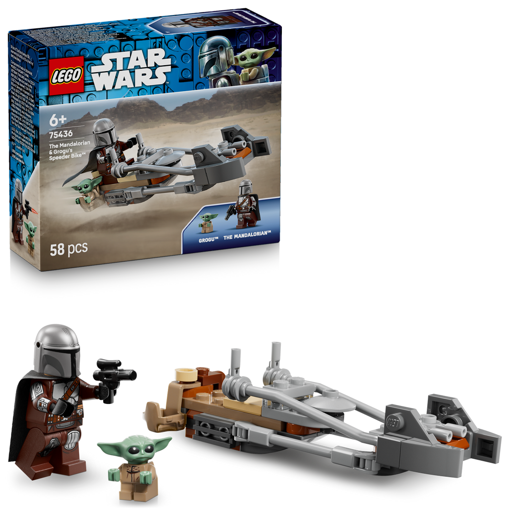 LEGO® Star Wars™ The Mandalorian & Grogu’s Speeder Bike™ Đồ chơi lắp ráp Star Wars 75436 - Hình ảnh bổ sung 9