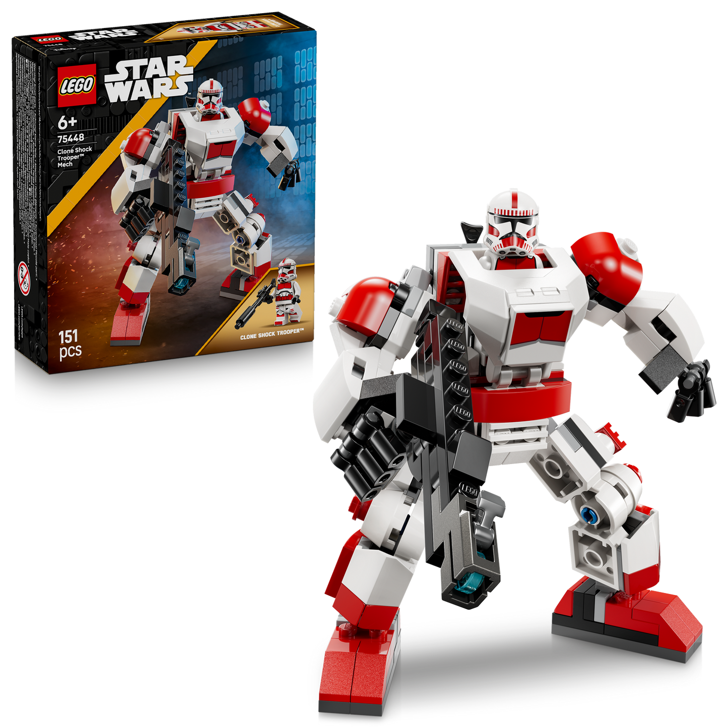 LEGO® Star Wars™ Clone Shock Trooper™ Mech - Mô hình Robot Đồ Chơi Lắp Ráp - LEGO 75448 LEGO - ảnh 3 - Building Set