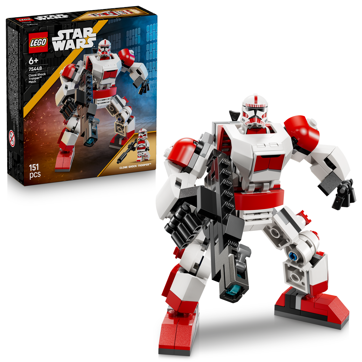 LEGO® Star Wars™ Clone Shock Trooper™ Mech - Mô hình Robot Đồ Chơi Lắp Ráp - LEGO 75448 LEGO - ảnh 3 - Building Set