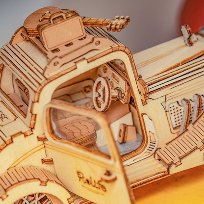 Rolife Modern 3D Wooden Puzzle - Vintage Car TG504 - Mô hình lắp ráp gỗ 3D xe hơi cổ điển - Rolife