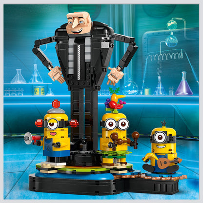 LEGO® Despicable Me 4 Brick-Built Gru and Minions - Bộ lắp ráp mô hình Gru và Minions nhảy múa - LEGO 75582 AG LEGO® Certifie