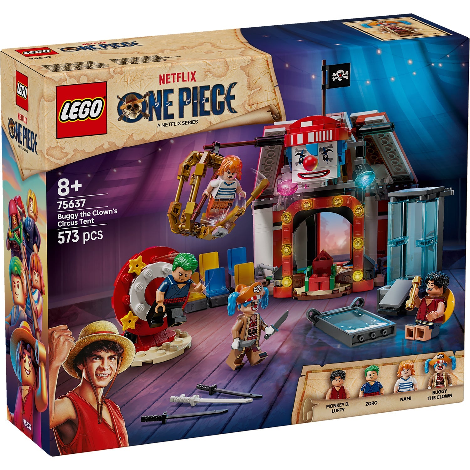 LEGO® ONE PIECE Buggy the Clown’s Circus Tent - Bộ Lắp Ráp Rạp Xiếc Của Hề Buggy LEGO 75637 - Hình ảnh sản phẩm