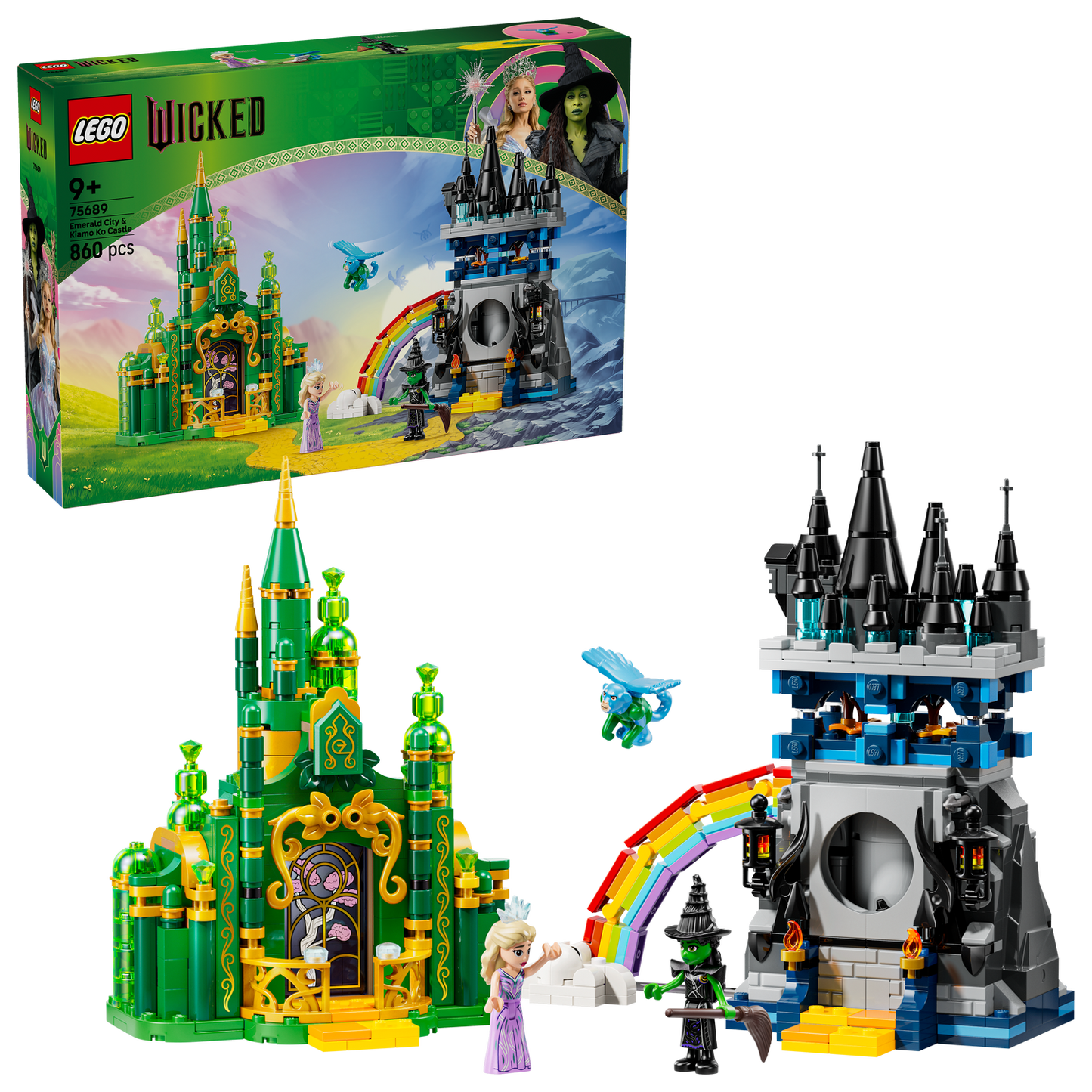 LEGO® Wicked Emerald City & Kiamo Ko Castle - Đồ Chơi Lắp Ráp Lego 75689