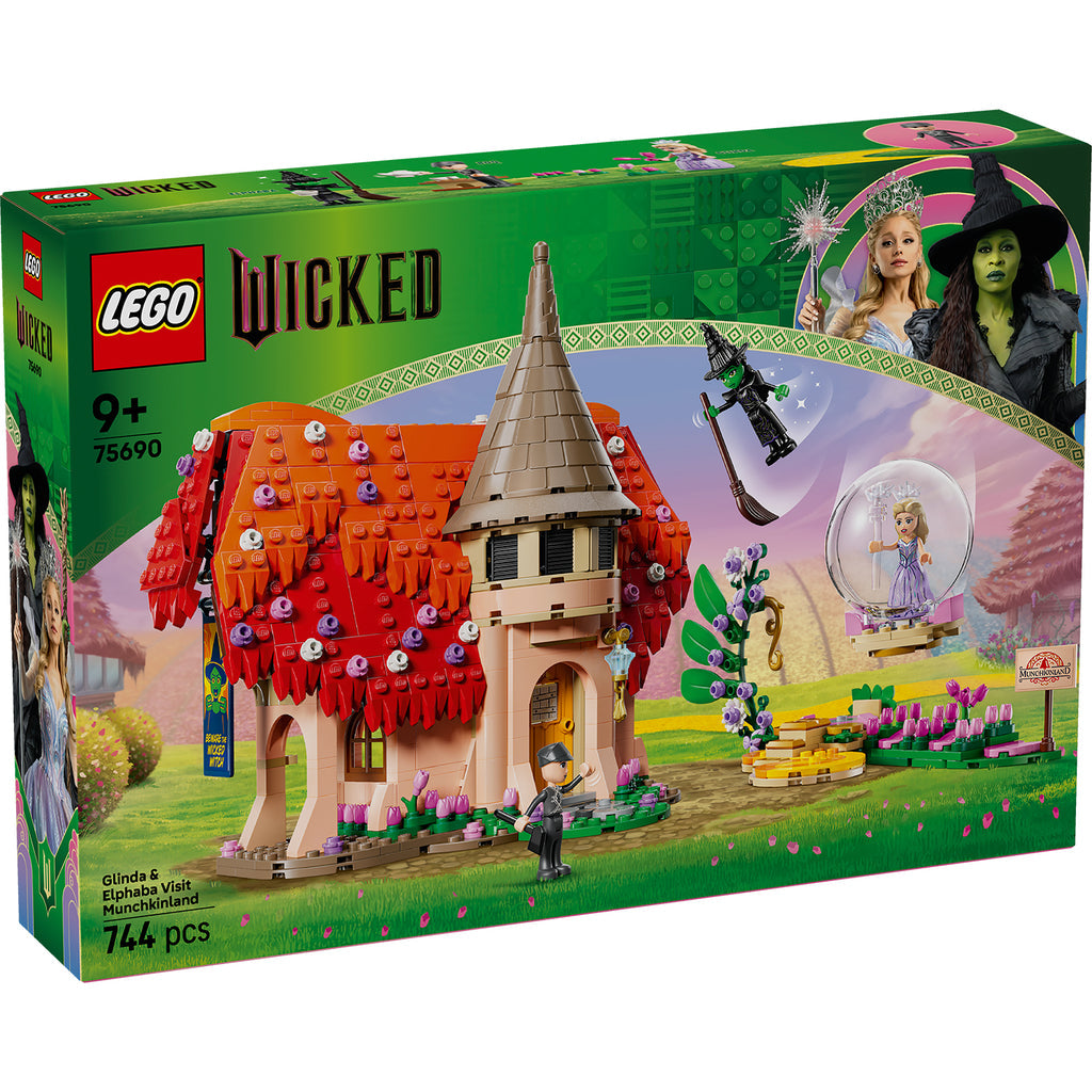 LEGO® Wicked Glinda & Elphaba Visit Munchkinland Đồ Chơi Lắp Ráp Nhà Munchkin LEGO 75690 - Hình ảnh sản phẩm