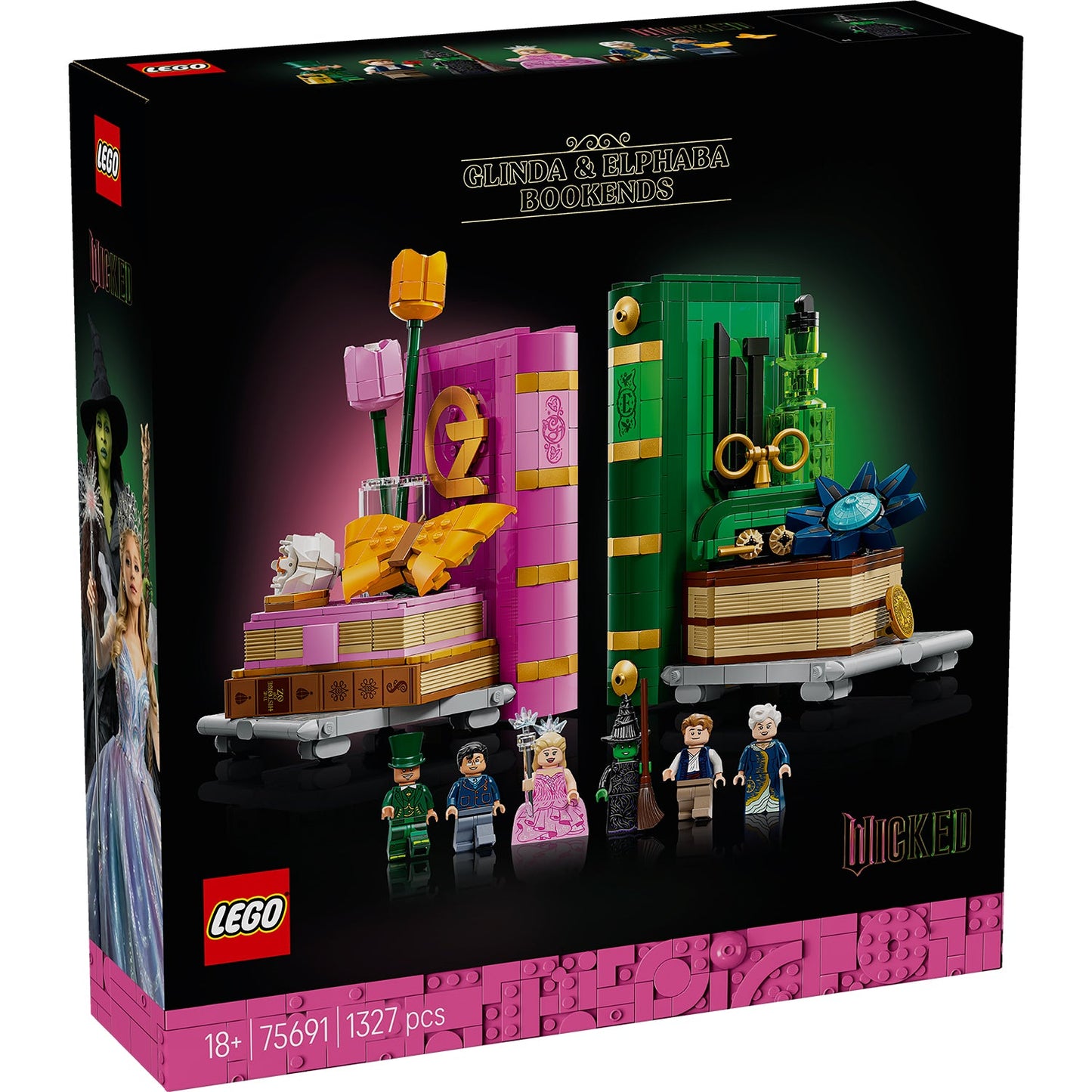 LEGO® Wicked Glinda & Elphaba Bookends Bộ Chặn Sách LEGO 75691