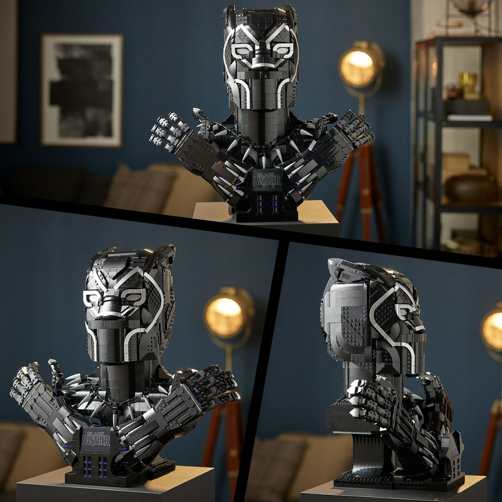 LEGO® Marvel Black Panther Bust - Mô Hình Lắp Ráp Vua T’Challa - LEGO 76215