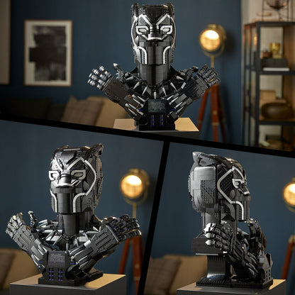 LEGO® Marvel Black Panther Bust - Mô Hình Lắp Ráp Vua T’Challa - LEGO 76215