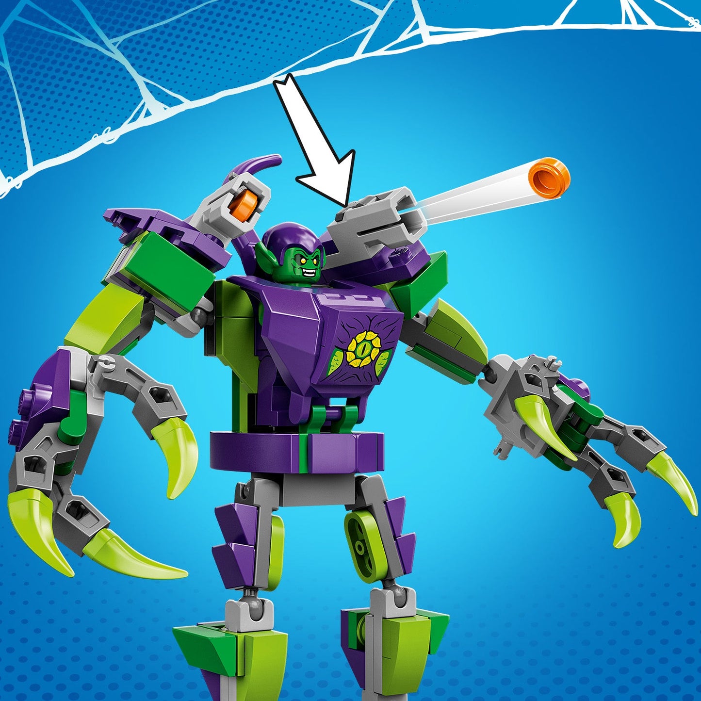 LEGO® Marvel Spider-Man & Green Goblin Mech Battle Đồ Chơi Lắp Ráp Robot Siêu Anh Hùng (76219) LEGO - ảnh 2 - LEGO Sets