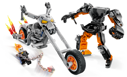 LEGO® Marvel Ghost Rider Mech & Bike - Bộ lắp ráp Robot và Xe mô tô - LEGO 76245 - Góc nhìn khác 3