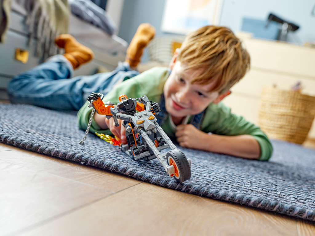 LEGO® Marvel Ghost Rider Mech & Bike - Bộ lắp ráp Robot và Xe mô tô - LEGO 76245 - Hình ảnh bổ sung 5
