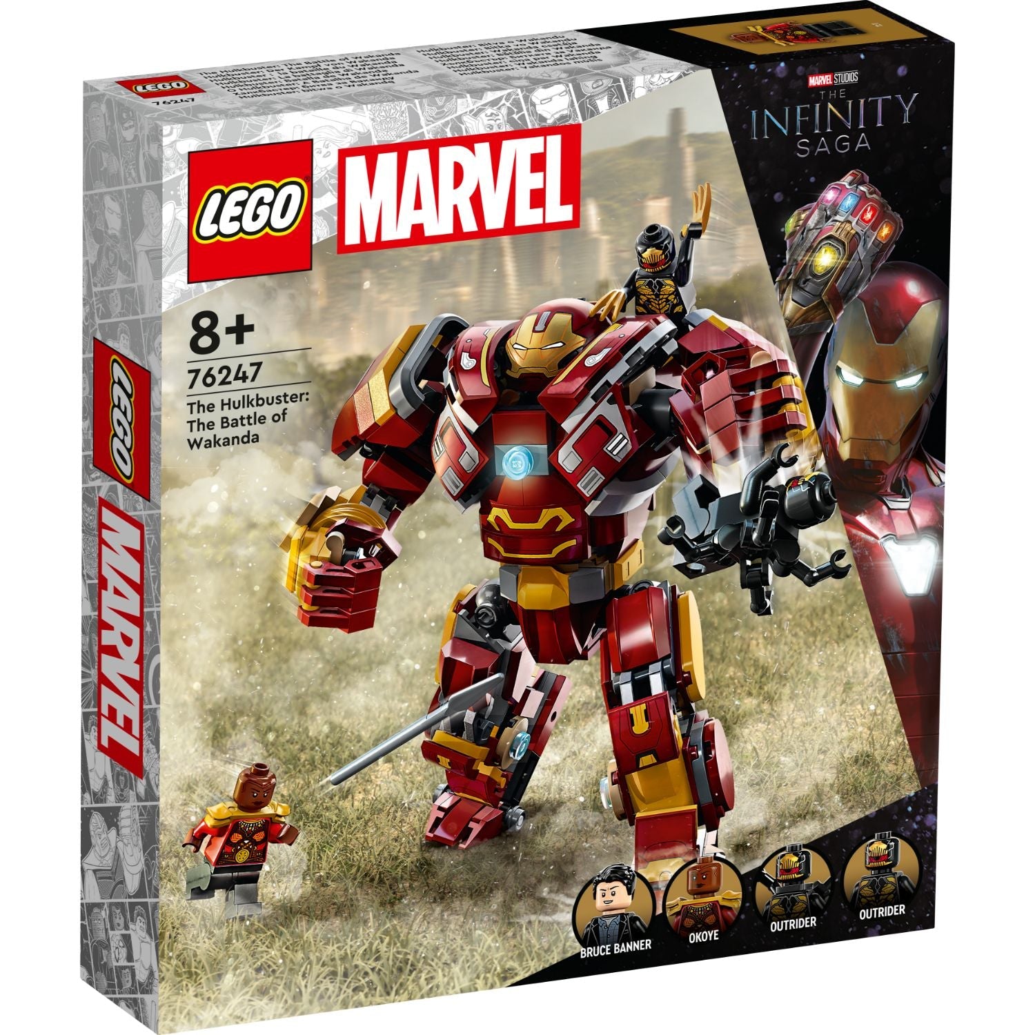 LEGO® Marvel The Hulkbuster: The Battle of Wakanda - Đồ chơi lắp ráp Robot Mech Marvel LEGO 76247 - Hình ảnh sản phẩm