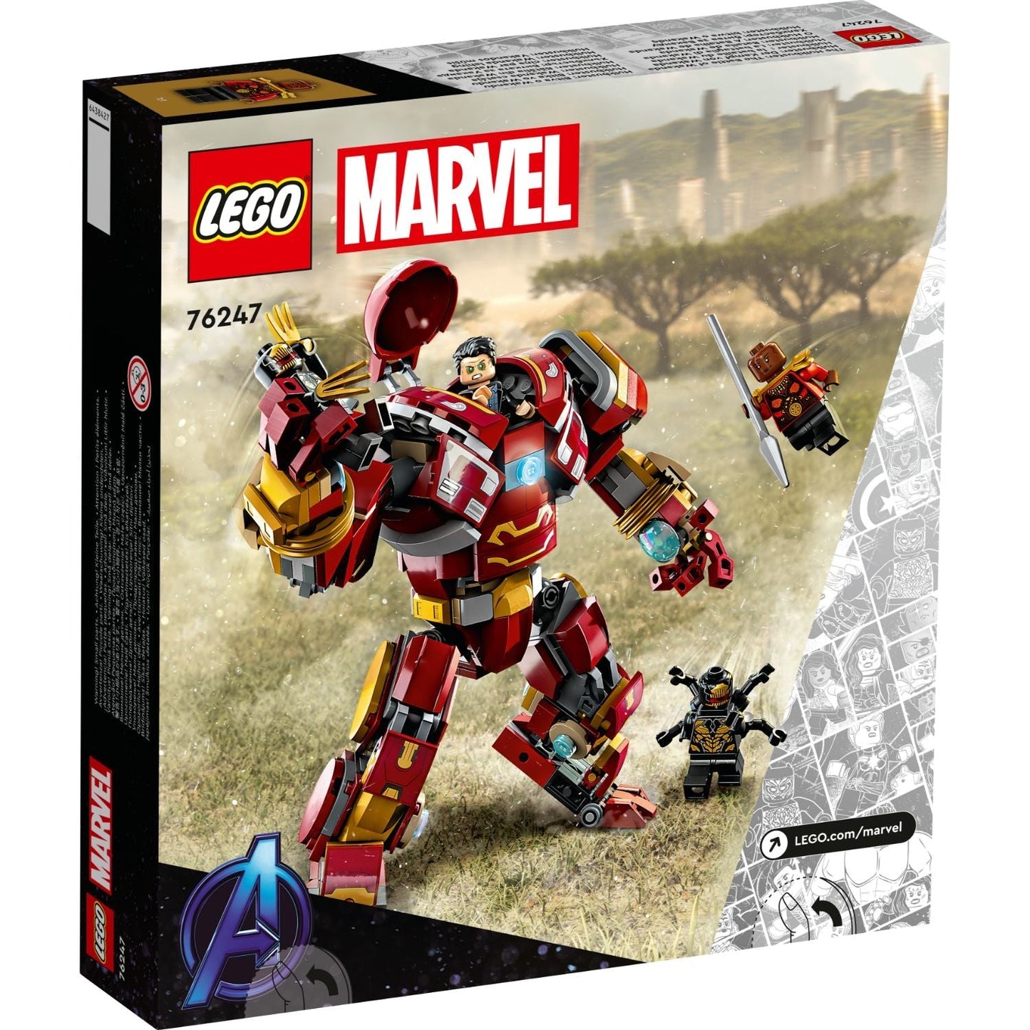 LEGO® Marvel The Hulkbuster: The Battle of Wakanda - Đồ chơi lắp ráp Robot Mech Marvel LEGO 76247 - Hình ảnh bổ sung 7