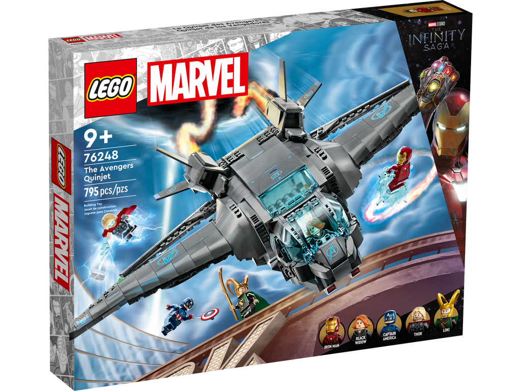 LEGO® Marvel The Avengers Quinjet - Mô hình Máy bay Chiến đấu Siêu anh hùng - LEGO 76248 - Hình ảnh sản phẩm