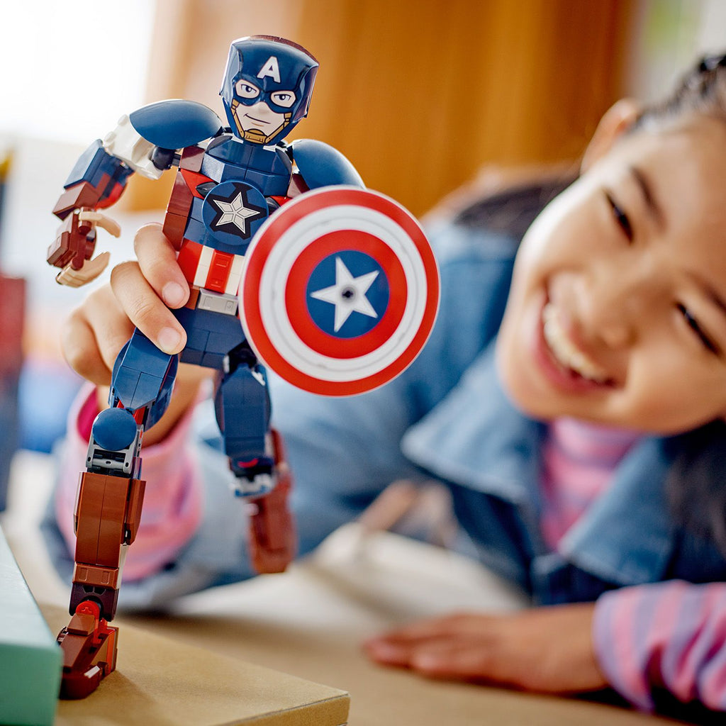 LEGO® Marvel Captain America Construction Figure - Mô hình lắp ráp Đội trưởng Mỹ - LEGO 76258 - Hình ảnh bổ sung 6