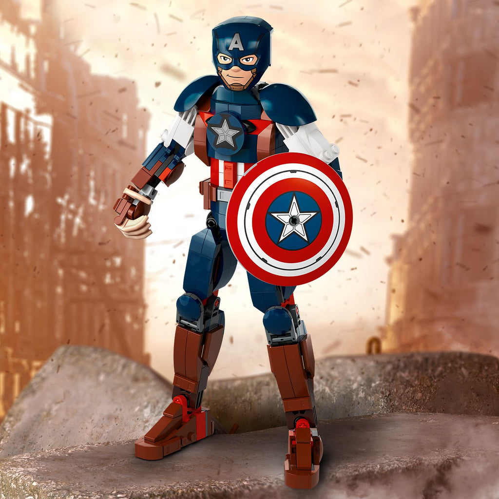 LEGO® Marvel Captain America Construction Figure - Mô hình lắp ráp Đội trưởng Mỹ - LEGO 76258 - Hình ảnh bổ sung 8