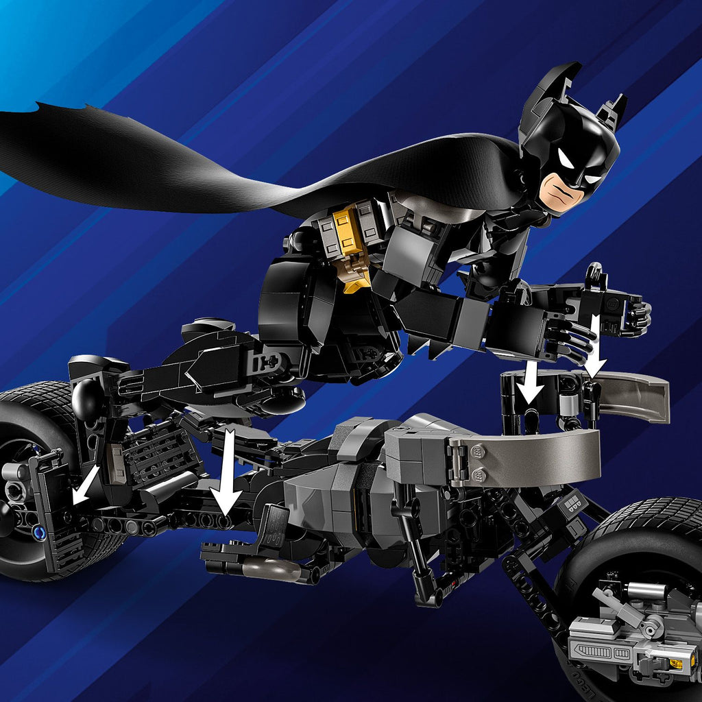 LEGO® DC Batman™: Batman Construction Figure & the Bat-Pod Bike - Mô Hình Lắp Ráp Siêu Anh Hùng Batman & Xe Bat-Pod - LEGO 76273 - Hình ảnh bổ sung 5