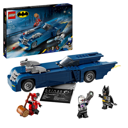 LEGO® DC Batman™: Batman™ with the Batmobile™ vs. Harley Quinn™ and Mr. Freeze™ - Bộ Lắp Ráp Xe Batmobile Siêu Anh Hùng LEGO 76274