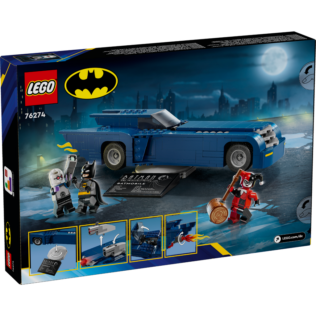 LEGO® DC Batman™: Batman™ with the Batmobile™ vs. Harley Quinn™ and Mr. Freeze™ - Bộ Lắp Ráp Xe Batmobile Siêu Anh Hùng LEGO 