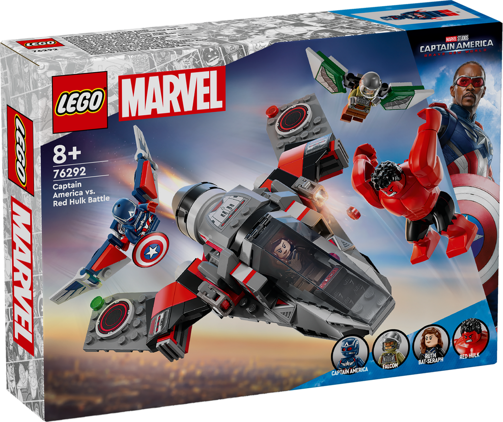 LEGO® Marvel Captain America vs. Red Hulk Battle - Đồ Chơi Lắp Ráp Máy Bay Phản Lực Siêu Anh Hùng LEGO 76292 - Hình ảnh sản phẩm